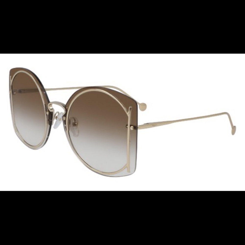 Salvatore Ferragamo
Gancio Rimless Sunglasses